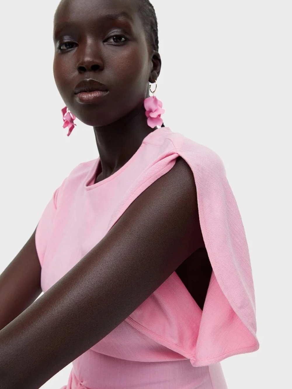 H&M Pink Ruched Mini Dress - Picture 3 of 6